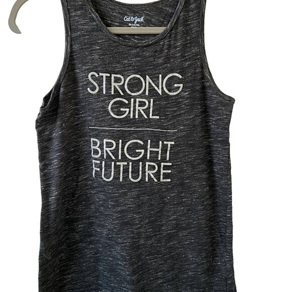 Cat & Jack "Strong Girl, Bright Future" Tank Top‎ 14/16 - Picture 1 of 3